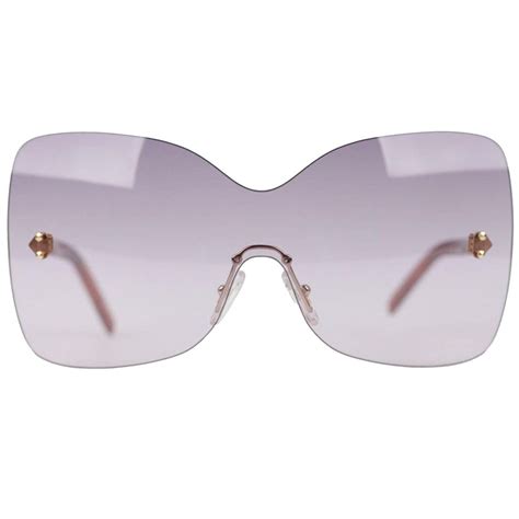 occhiali fendi 5273|Fendi 5273 Shield Purple Gradient Havana Oversized Rimless.